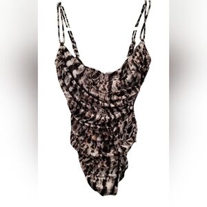 MagicSuit One Piece Abstract Animal Print Bathing Suit - Sz 8